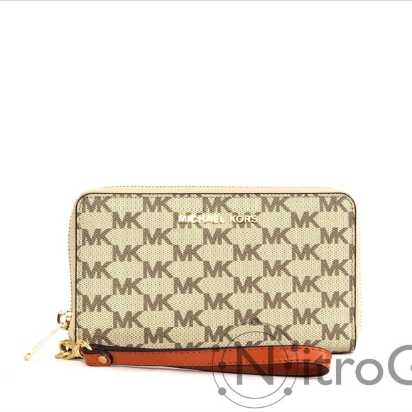 Michael Kors Jet Set Large Wallet Phone Case NWT